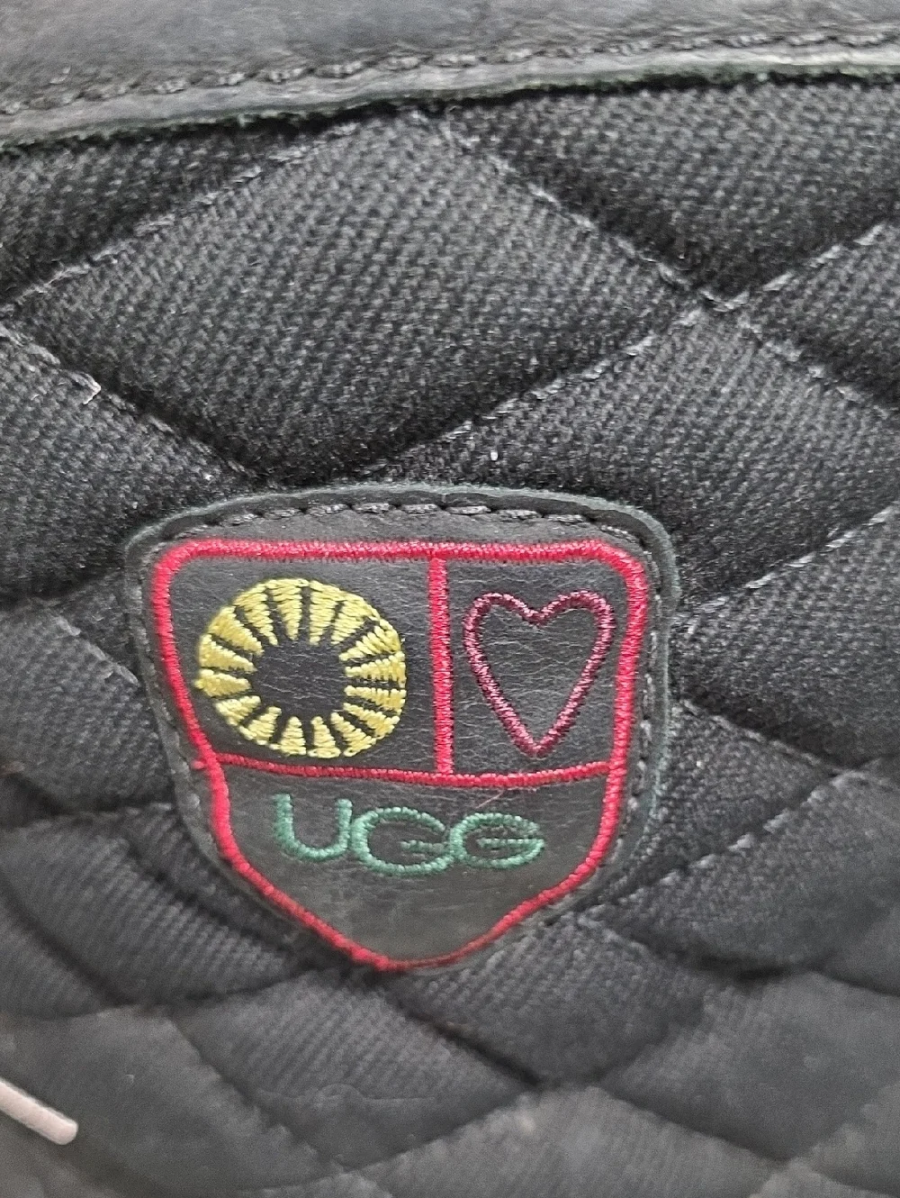 UGG Bellegarde Quilted Waterproof Winter Black Boots Womens Size 9.5